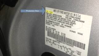 Paint Code Location  How To Find Color Code 2001 Lincoln LS For Lincoln LS 2000  2006 [upl. by Omari]