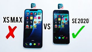 iPhone XS Max vs iPhone SE 2020 speed test after iOS 18 [upl. by Ahsinyd217]