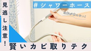 洗剤が垂れない！「シャワーホースのカビ取り法」 [upl. by Ainadi311]