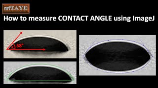 How to measure CONTACT ANGLE using ImageJ [upl. by Adnohsor]