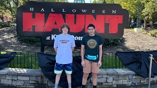 Hector amp Robby’s trip to Kings Dominion Halloween Haunt [upl. by Lletniuq]