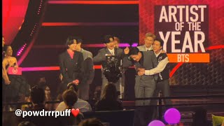 FANCAM  Artist of the Year  BTS  AMAs 2021 [upl. by Eelrac346]