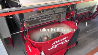 Automatisches Fütterungssystem  Fütterungsroboter mit Bodenantrieb Triomatic T30 TRIOLIET [upl. by Suollecram]