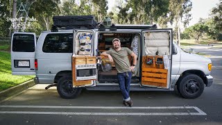 Solo Van Life  Everything he needs in life he has [upl. by Duke]