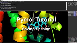 Pymol Tutorial Saving Session [upl. by Vinni485]