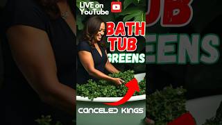 Is She Black Kamala says she cleans greens in the bathtub imwithher imnotwithher [upl. by Yerroc]