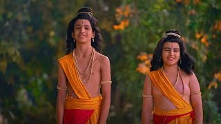 SHRIMAD RAMAYAN  LUV KUSH THEME SONG  EXTENDED VERSION  EPISODE 218  WITH LYRICS [upl. by Aticnemrac42]