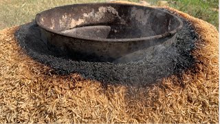 Carbonized Rice Husk  Carbonized Rice Hull  Make Rice Husk Charcoal [upl. by Meli]