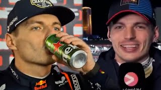 Max Verstappen getting progressively more drunk as he goes through his interviews [upl. by Eileme23]