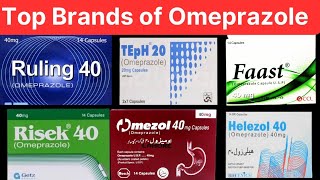 Top Brands of Omeprazole in Pakistan Omeprazole Risek CapsuleOmeprazole 20mgOmeprazole 40mg [upl. by Aneen]