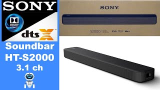 Sony Dolby AtmosDTSX 31ch Soundbar  HTS2000  Sony ht s2000 soundbar [upl. by Liagiba]