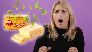 Trying Limburger Cheese For The First Time [upl. by Anatak354]