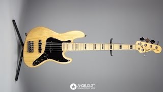 Fender Jazz Bass Deluxe 5 USA Natural Ash 2013  fbcomangeldustguitars [upl. by Sanborn]