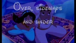 Aladdin  A Whole New World lyrics [upl. by Valsimot]