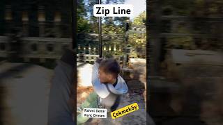 Zip Line  Çekmeköy Rahmi Demir Kent Ormanı [upl. by Sinne]