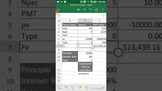 Compound Interest Calculations in Excel Hindi [upl. by Sherer715]