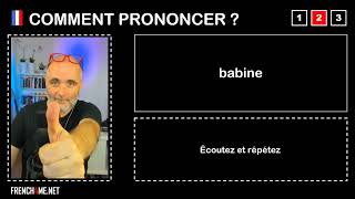 Pronuncia corretta  babine [upl. by Ciredec]