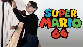 Dire Dire Docks lofi ambient harp cover  Super Mario 64 [upl. by Esile246]