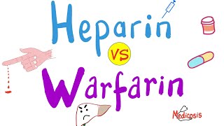 Heparin vs Warfarin  Anticoagulants  Blood thinners  Hematology  Pharmacology [upl. by Winser432]