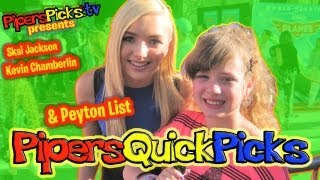 Peyton List Talks Jessie Halloween amp Mean Girls Plus SKAI JACKSON amp KEVIN CHAMBERLIN Bertram [upl. by Jensen261]