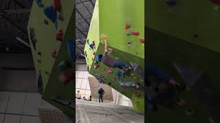 Yellow juggy warmup bouldering climbing [upl. by Ittocs]