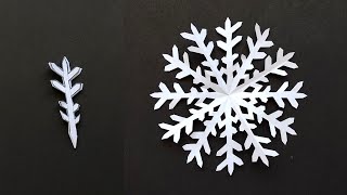 Paper Snowflakes making tutorial  Easy Paper Snowflakes  How to make Snowflakes out of paper [upl. by Arsuy478]