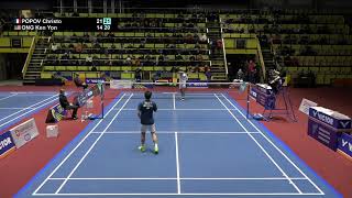 Match point  Christo Popov vs Ong Ken Yon  MS Final  Ukraine Open 2022 [upl. by Lenoel853]