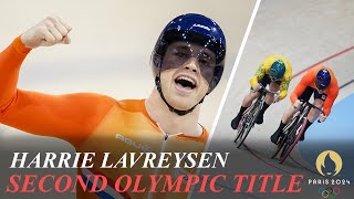 Harrie Lavreysen Wins Second Gold of Paris in Mens Sprint Matthew Richardson Silver [upl. by Tish]