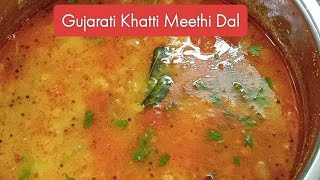 Gujarati Khatti Meethi DalGujarati Tuvar Dal Recipe Yellow Tuvar Dal Gujarati style [upl. by Neetsuj]