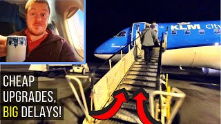 Flying KLM from Teesside Airport UKs LEAST USED intl airport [upl. by Enywtna]