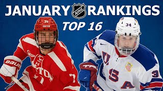 2024 NHL DRAFT RANKINGS  January Top 16 [upl. by Levi]