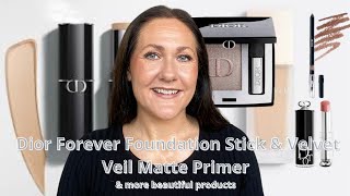 Dior Forever Foundation Stick  Velvet Veil Primer I Is it really that good I Over 40 skin [upl. by Nosila]