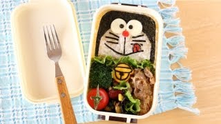 Doraemon Bento Lunch Box ドラえもん弁当 キャラ弁  OCHIKERON  CREATE EAT HAPPY [upl. by Nairam]