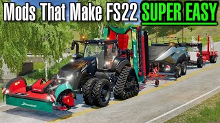 13 Mods that make FS22 SUPER EASY [upl. by Girish]