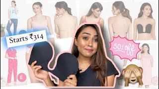 OMGI TRIED AN INVISIBLE BRA😱  ZIVAME SALE LINGERIE amp NIGHTWEAR TRY ON HAUL  BRAS FOR HEAVY BUST [upl. by Belter]