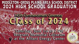 Middleton High School Graduation  Class of 2024 145th Commencement Ceremony [upl. by Eiduam]