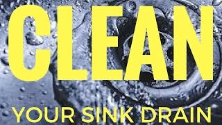 CLEAN YOUR SINK DRAINS WITH BAKING SODA AND VINEGAR  NO CHEMICALS [upl. by Seaden]