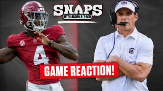 Alabama SURVIVES Full game recap and what is wrong with the Crimson Tide [upl. by Skipper110]