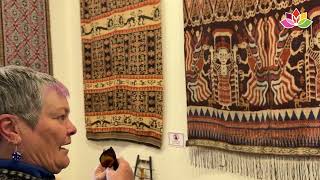 Sumba Ikat Weaving explained at the Weaves of the World exhibition [upl. by Klingel]