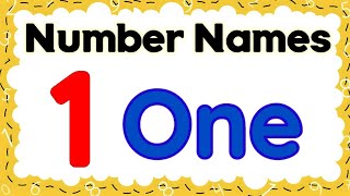 Number names  Number Names 1 10  Number spelling  Learn Numbers  Numbers 1 to 10  numbername [upl. by Llednyl461]