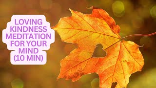 Loving Kindness For Your Mind Practice  10 Min Meditation For Your Mental WellBeing  Happiness [upl. by Gnehc993]