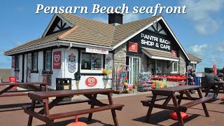 Pensarn Beach Abergele North Wales UK Seafront Arcades Shops Beach [upl. by Ardaid]