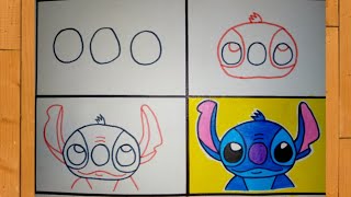 How to draw Stitch  Easy Stitch drawing step by step ✨ [upl. by Alah873]