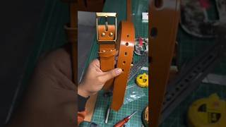 Stylish amp Durable The Art of Leather Belt Making leathercraft leatherbelt leatherwork [upl. by Eustazio7]