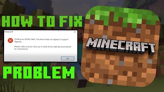 How To Fix Minecraft GLFW Error 65542 Error For PC 2021  How To Fix Minecraft Not Working [upl. by Elokcin]