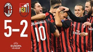 Highlights AC Milan 52 F91 Dudelange  Matchday 5 Europa League 201819 [upl. by Ennovyhc704]