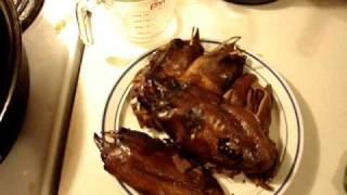 Eating Cooked Turr  Common Murre Newfoundland Recipe [upl. by Etra]