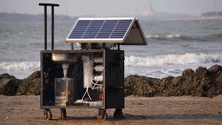 Solar Seawater Desalinator amp Water Purifier Machine  Seawater to Drinking Water [upl. by Elak306]