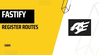 FASTIFY  Register routes [upl. by Ikik]