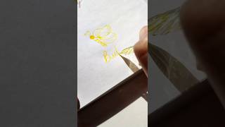 Glass Dip PenEasy Butterfly trending viral ytshorts subscribe dippencalligraphy [upl. by Sihunn]